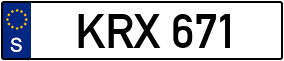 Trailer License Plate
